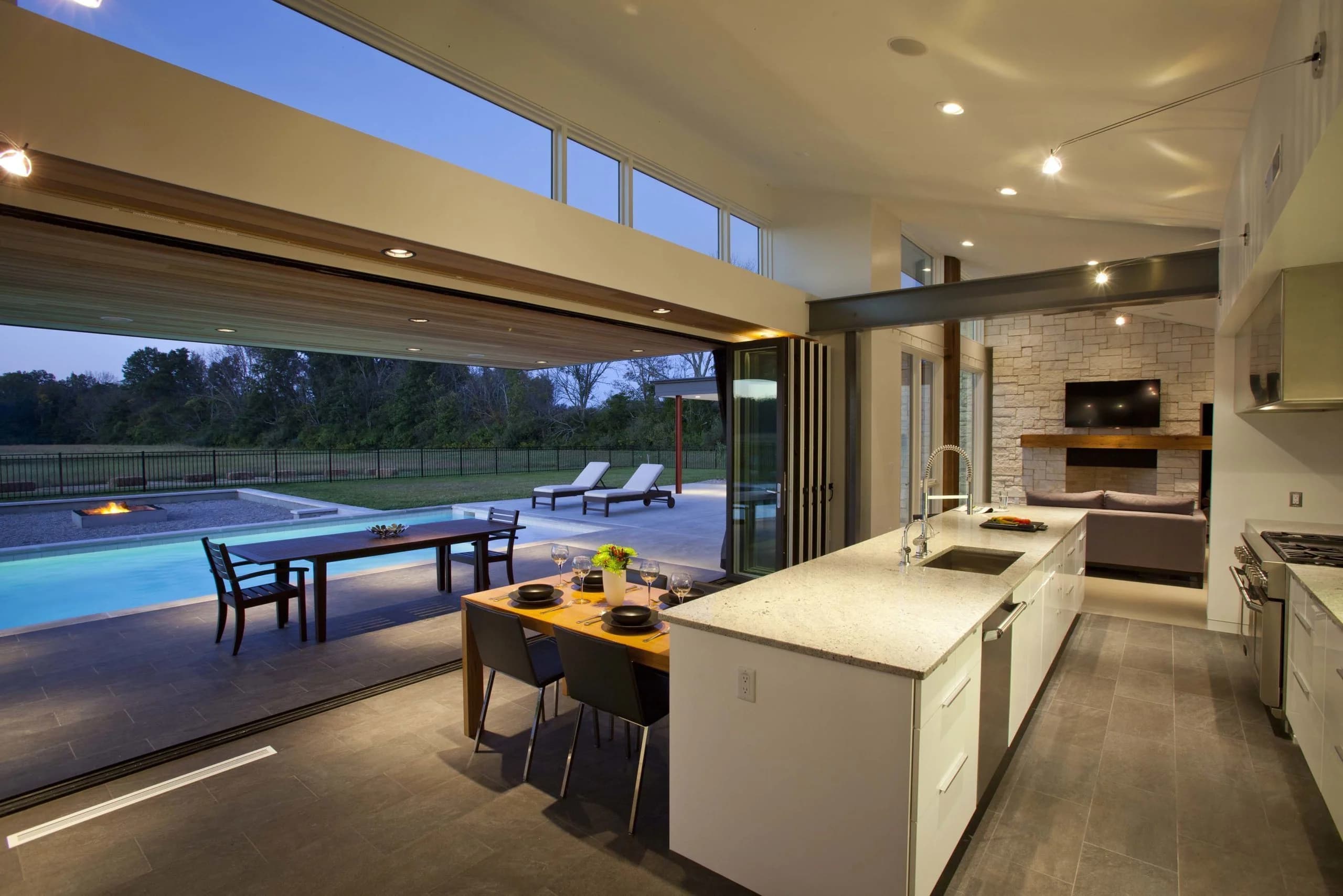 Bi-fold door replacement in the Bay Area — allweather · series-9200